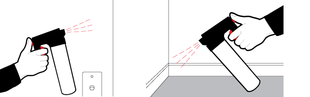 Spray PestXpert Pro-spray Flying as a space spray or surface spray