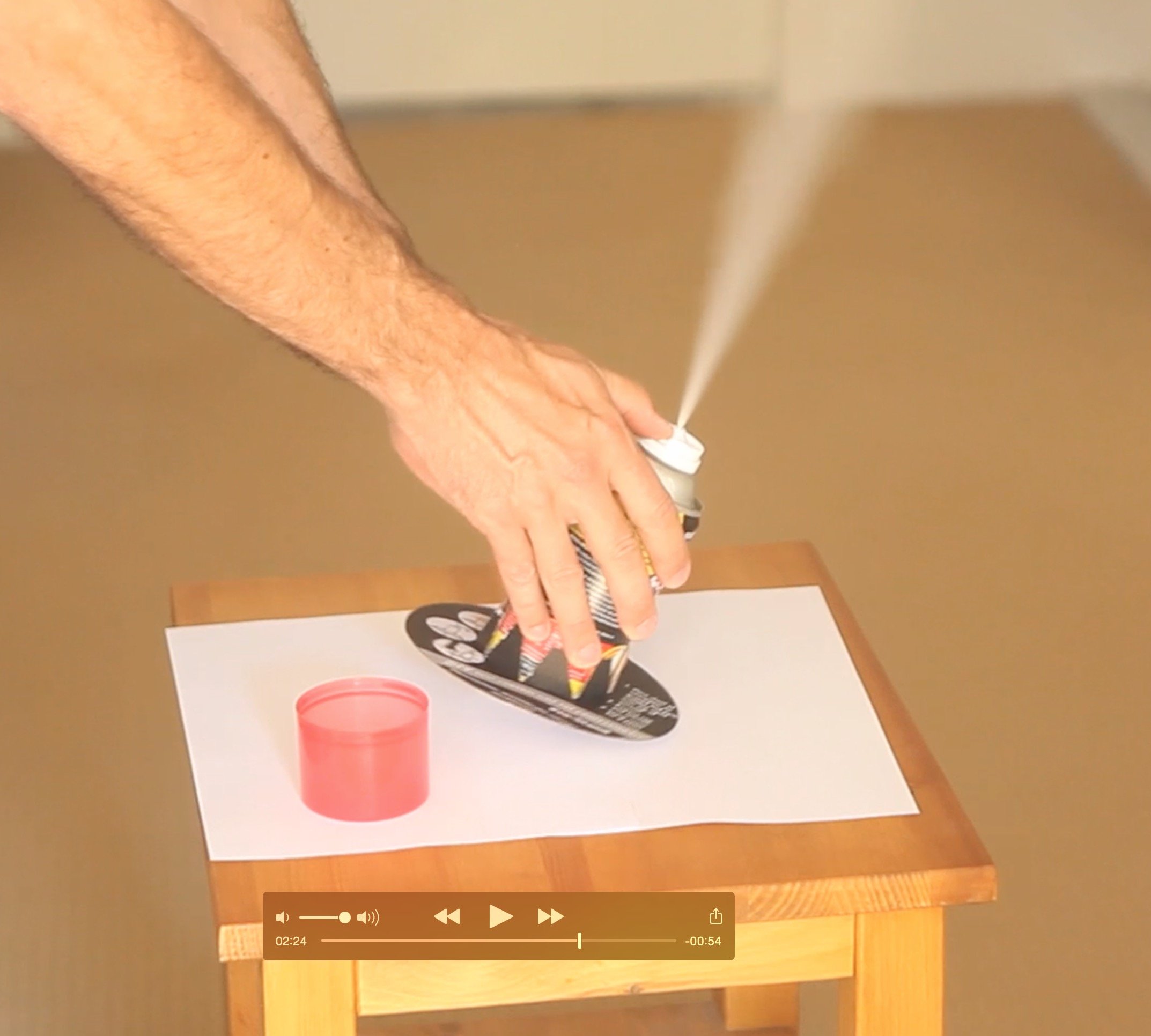 Flea bomb being used